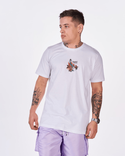 CAMISETA ESTAMPADA GRATTITUDE - ESCORPION BRANCO